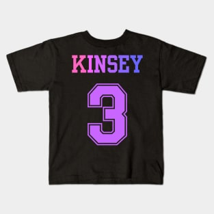 Kinsey 3 Bisexual Sports Jersey (bi pride flag) Kids T-Shirt